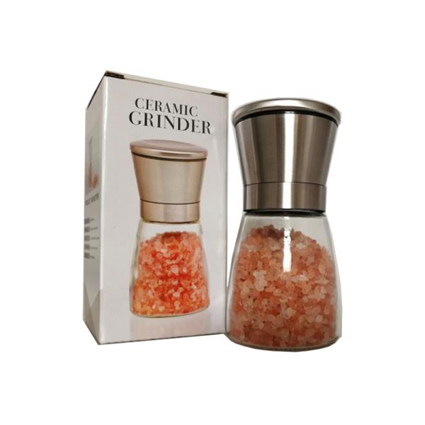80ml Ceramic Blades Refillable Glass Pepper Grinder