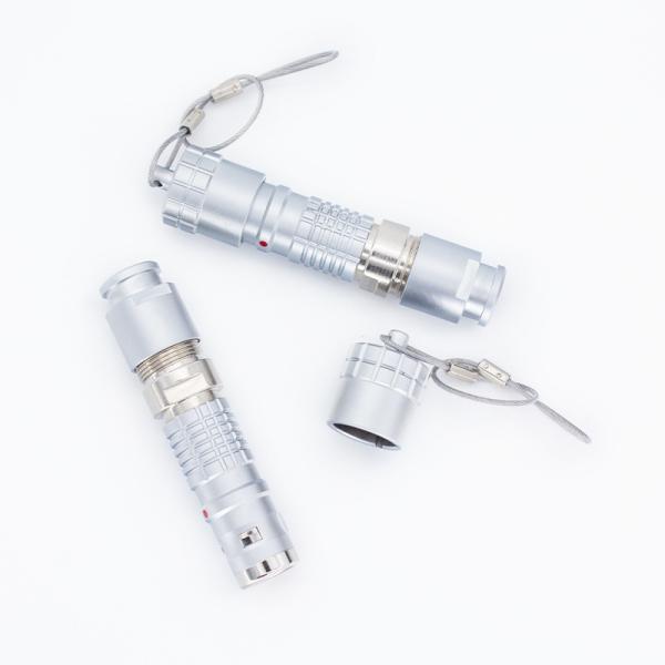 K Series 2 Pin IP68 Waterproof Plug Connector With Push Pull Self Latching System