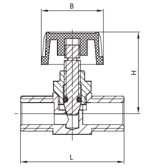 Male X Male NPT Forged Brass Gas Valve Needle 1.0MPa Copper Water