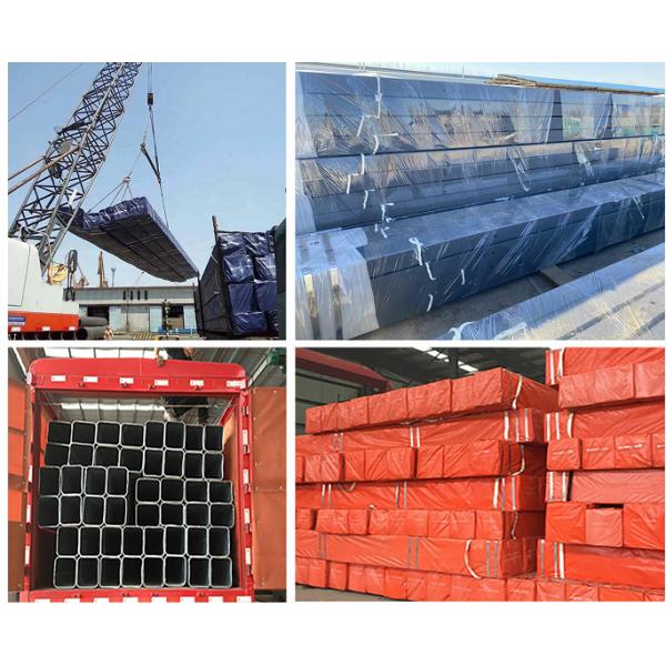 Carbon Black Iron Painted Surface Seamless Pipe Section 75x35 Carbon Steel Square Tubes Bending