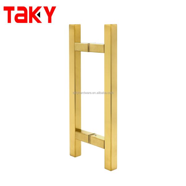 11 Inch Puxadores para Porta de Vidros Stainless Steel Brushed Gold Door Pull Handle