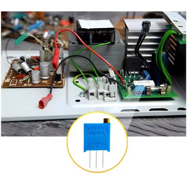 3296w 10k ohm 0.5 watt glass glaze multiturn rotary trimmer potentiometers variable resistors