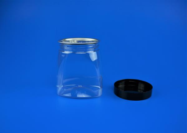 Transparent Color Plastic Storage Jars , Recycled Plastic Food Containers