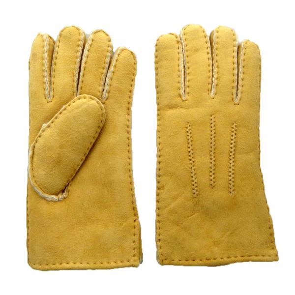 Lambskin Fashion Womens Soft Leather Gloves Plain Style For Hands Warm