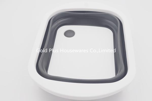 3 In 1 0.118CBM FDA TPR Foldable Plastic Basket