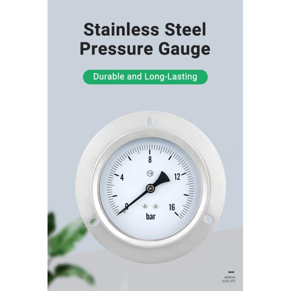 99mm Nominal Diameter Back Connected Pressure Gauge for Accurate Pressure Measurement