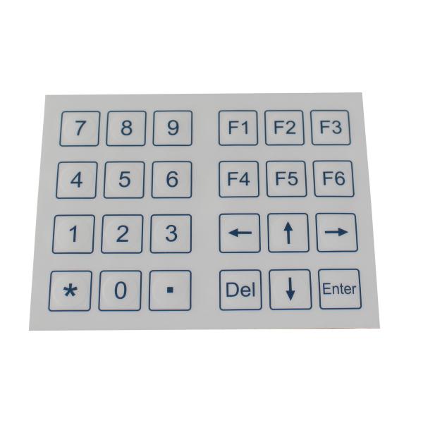 24 кнопочной панели мембраны доказательства пыли ключей промышленных с матрицей многоточия