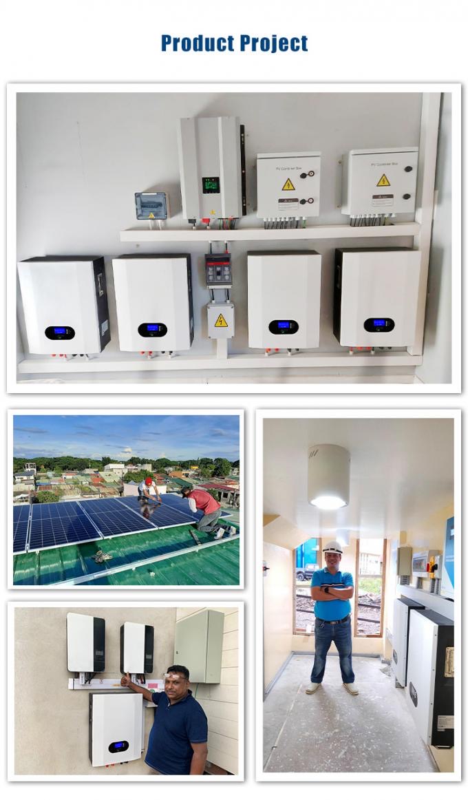 Блок батарей установленный стеной лития иона LiFePO4 5KWh 48V100Ah Powerwall для домашней системы солнечной энергии