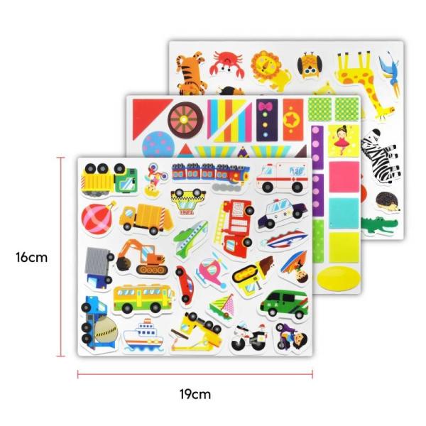 Removable Custom Silicone Stickers Kids Early Learning Stickers Modern Teacher Aids