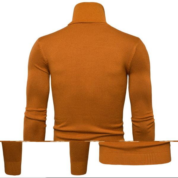 2022 Men's Solid Color Sweater with Two Lapels and High Elastic Material Function
