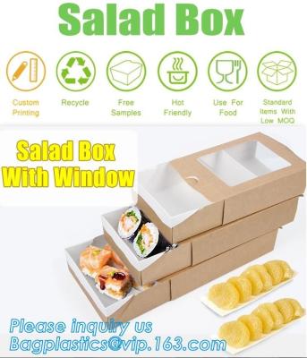 Noodle box, Salad Disposable Packing, Kraft Paper Lunch Box, Disposable Kraft Custom Paper Lunch Box