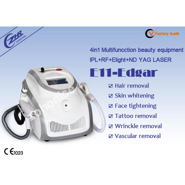 Переносная IPL RF ND YAG лазерная косметическая машина для удаления волос для лечения прыщей