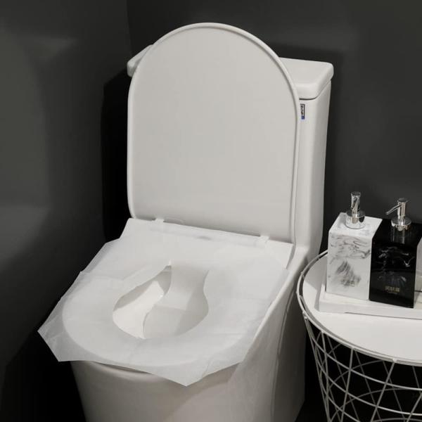Disposable Toilet Seat Cover Flushable and Biodegradable Paper Toilet Seat Cover for Adults Kids, Great for Hotel