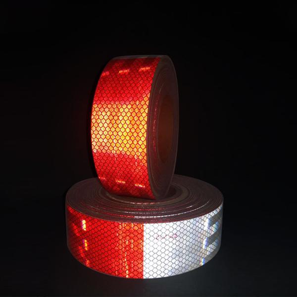 Adesivo à prova d'água DOT C2 Carrinhos vermelhos e brancos Trailers Safety Retro Reflective Tape