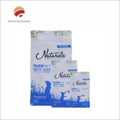 Custom Design Gravure Printing Pet Food Stand Up Pouch With Zipper And Moisture Proof Heat Seal