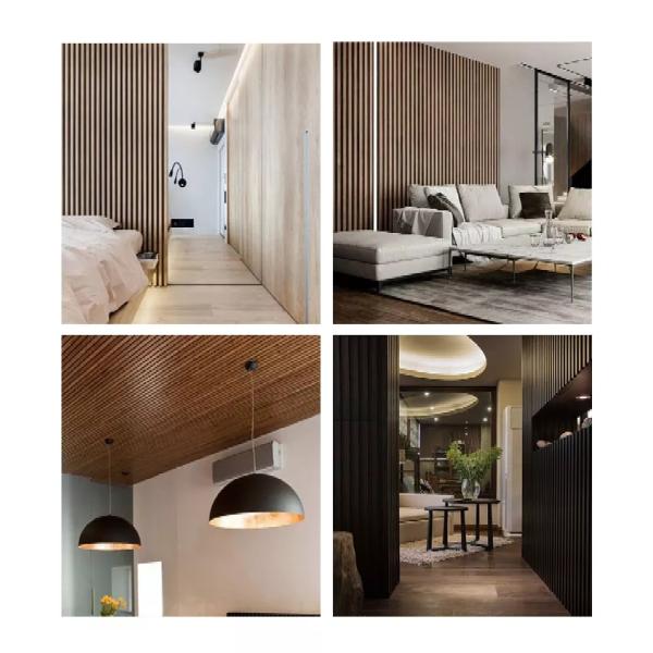 Виниловые облицовочные панели для стен деревянные зерна ПВХ WPC панели для стен для современного домашнего офиса