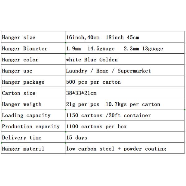 16inch Metal Dry Cleaner Hanger For Laundry Shop