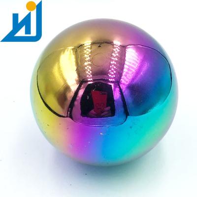Garden Decorative Large Stainless Steel Metal Gazing Ball Rainbow Hollow Stainless Steel Balls