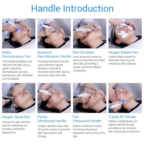 Promotion 15in1 Skin Care Blackhead Removal Face Lift Hydra Beauty Facial Machine