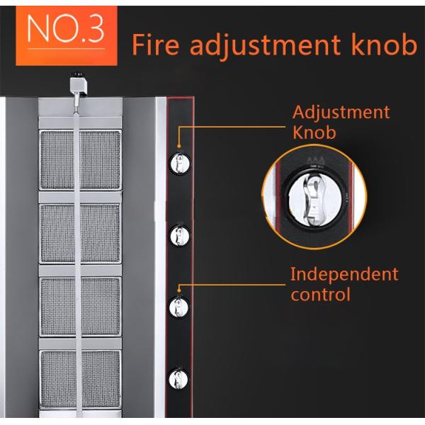 Assistance technique vidéo après le service commercial de poulet à gaz machine à kebab Shawarma