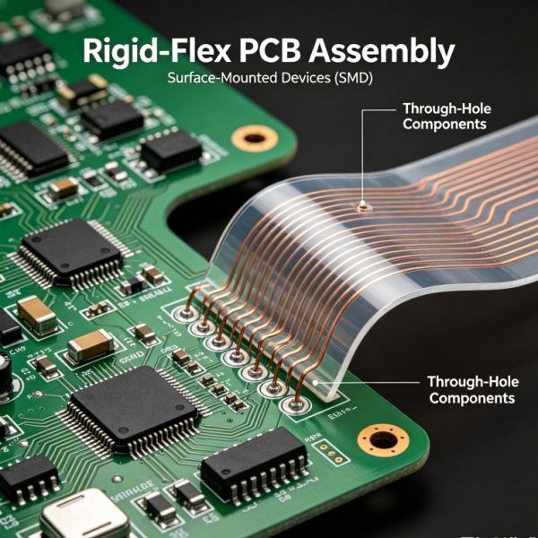 CEM3 Rigid Flex PCB Assembly Service 1.6mm-3.2mm For Medical Devices