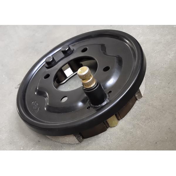 160mm Manual Brake Rear Axle Brake Shoe Assembly Black Color For Trike