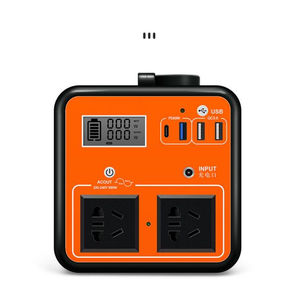 220 В портативная электростанция для кемпинга автономное управление 500 Вт быстрая зарядка батарея для хранения энергии