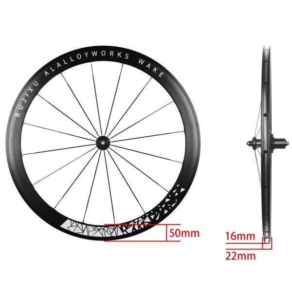 Six Claw V Brake Wheelset Aluminum Alloy Rim Carbon Fiber HUB Road Bicycle Wheelset