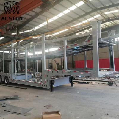 Mid-Axle Double-Decker Car Carrier Trailer With Skip Automatic Lifting