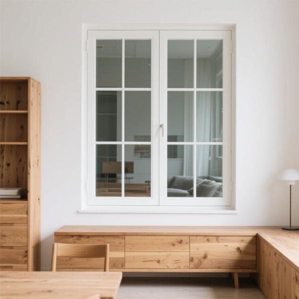 Fenêtre coulissante en aluminium sur mesure, cadre de 1,2 mm, design moderne