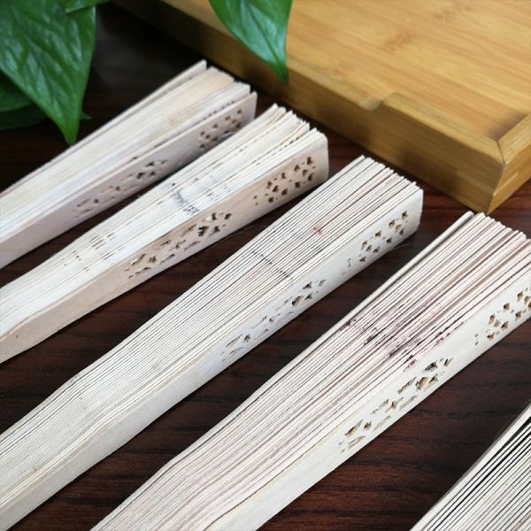 [I AM YOUR FANS] Hot Selling Sandalwood Fans No Fragrance Wood Fan With Box/Bag