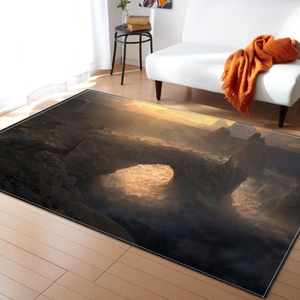 3D living room carpet, bedroom, dining room floor mat, door mat, pattern size customizable