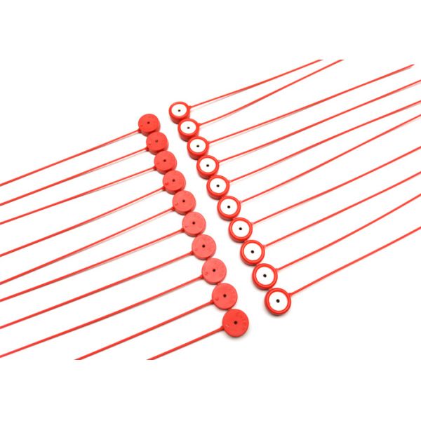 CE RoHs Plastic Security Seals With 69N Tensile Strength And Laser Print