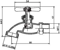 Male Threaded Bbrass Ball Bibcock Hose Bibb Valve Brass Body And Handle