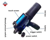 H16 Impresora de inyección de tinta de carácter grande DOD portátil con pantalla LCD de 4,3 pulgadas