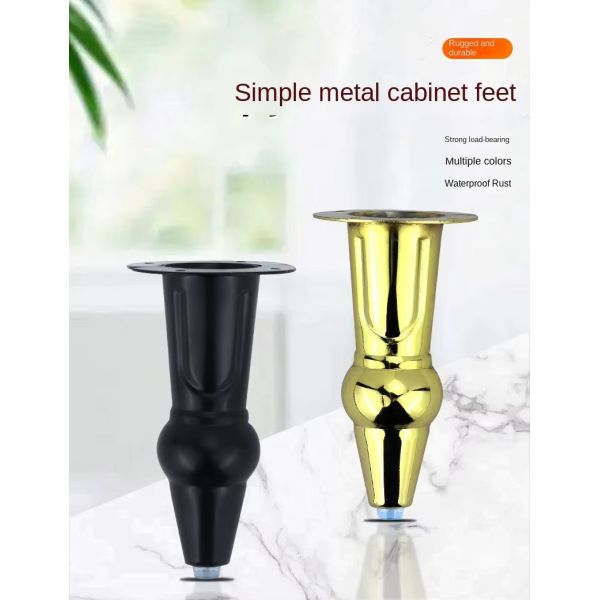 Wanjusheng Hardware Furniture Accessories Iron Table Legs 15 cm Gourd-shaped Metal Sofa Cabinet Legs