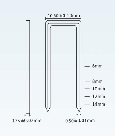 GB Standard Fine Crown Staple Pin 13/6 для ручной сцепки с помощью ручной сцепки