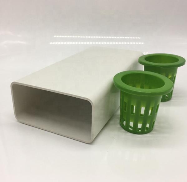 Sistema de cultivo hidropónico Nft de espessura de 2 mm, tubo de PVC 100x50 mm