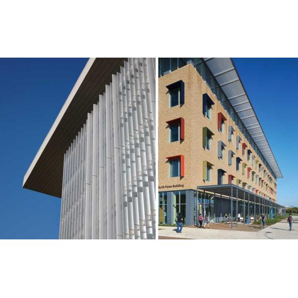 Customized Electric Aluminium Building Sun Shade Louvres