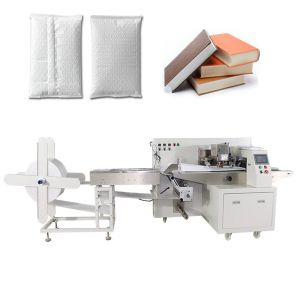 Máquina empacadora protectora de papel de burbujas de aire multifuncional con control servo horizontal para bolsas de papel de burbujas de aire