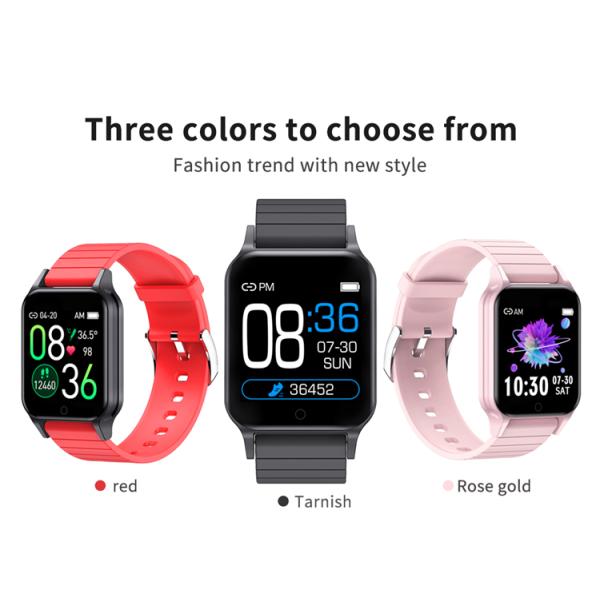 Дети температуры тела Smartwatch T96 делают измеряя отслежыватель водостойким ECG здоровья фитнеса браслета Gts T96