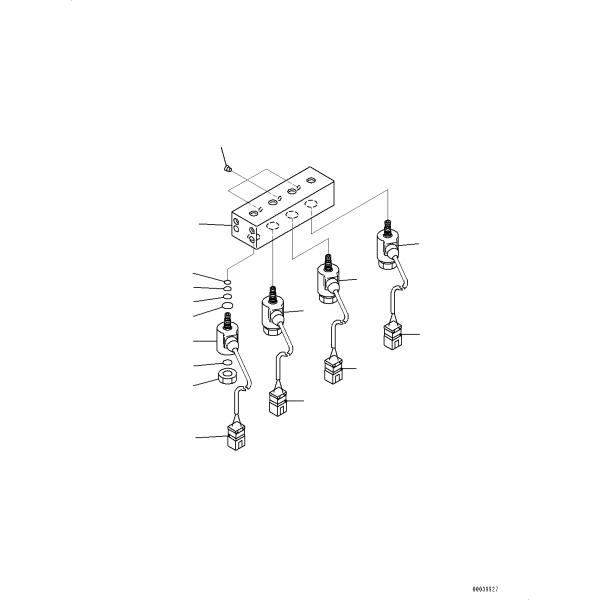 203-60-62161 vanne électromagnétique de Spare Parts PC120 PC60 24V d'excavatrice de KOMATSU
