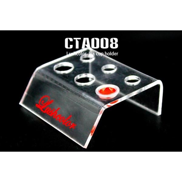Transparent Acrylic Ink Cup Holder Permanent Makeup 6 Cups For Tattooing