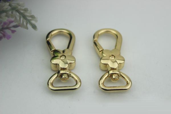 New arrival zinc alloy metal accessories 12 mm nickle snap hook for bags