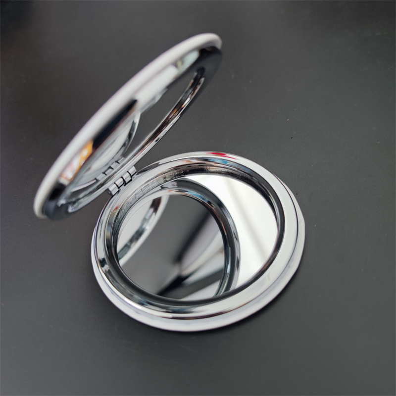 Mini Folding Acrylic Makeup Mirror Portable Double Sided Cosmetic Mirror