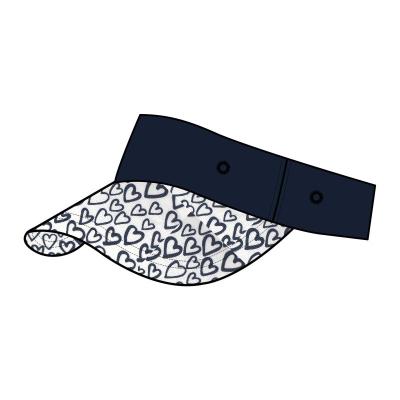 Unisex Breathable Sun Visor Caps 54cm Pantone Color For Summer