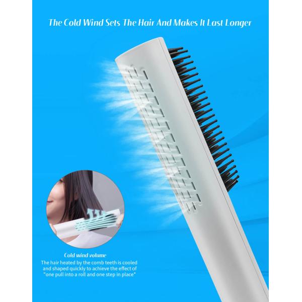 MCH Heating Straightening And Curling Brush Anti-Scalding Design New Hair Dryer