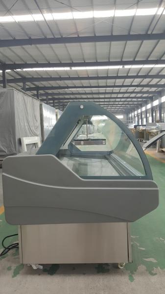 Stainless Steel Deli Display Fridge , Deli Refrigeration Equipment With Glass Door