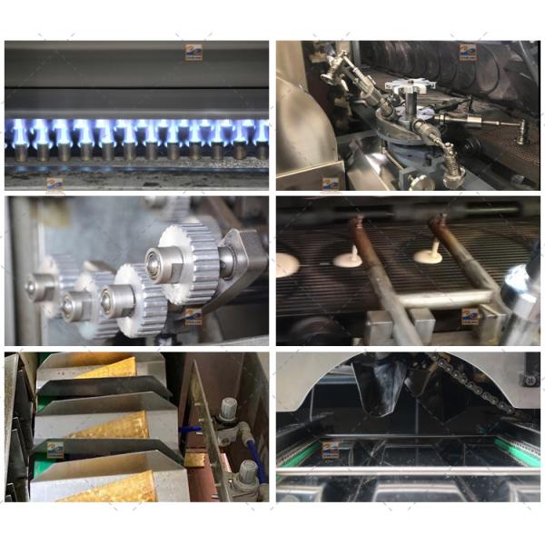 5400-6000 Cones/Hour Ice Cream Cone Machine For Wafer Cup Making