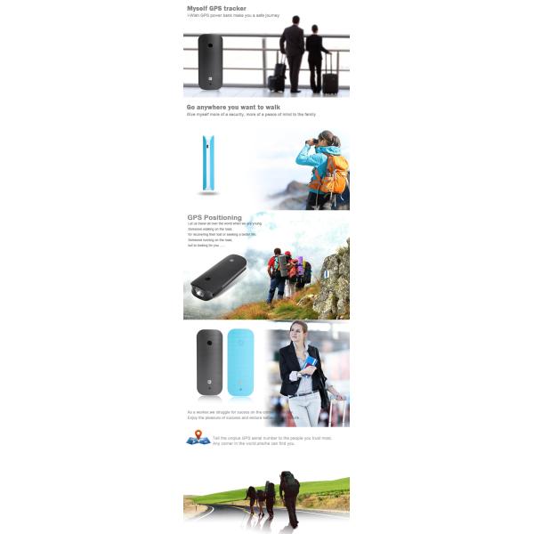 4500mAh long battery life hidden anti-lost spy gps tracker power bank